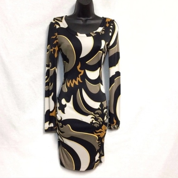 Emilio Pucci multicolored long sleeve dress - Picture 6 of 7